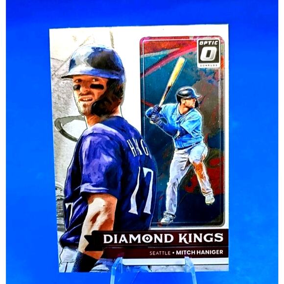 2022 PANINI DONRUSS - OPTIC BASEBALL DIAMOND KINGS MITCH HANGER CARD 12 SEATTLE - Picture 1 of 4